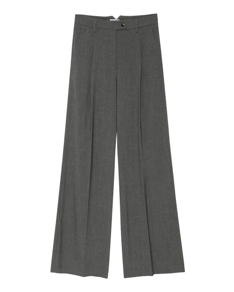 CENERE GB pleated wide-leg trousers - Grau Grau