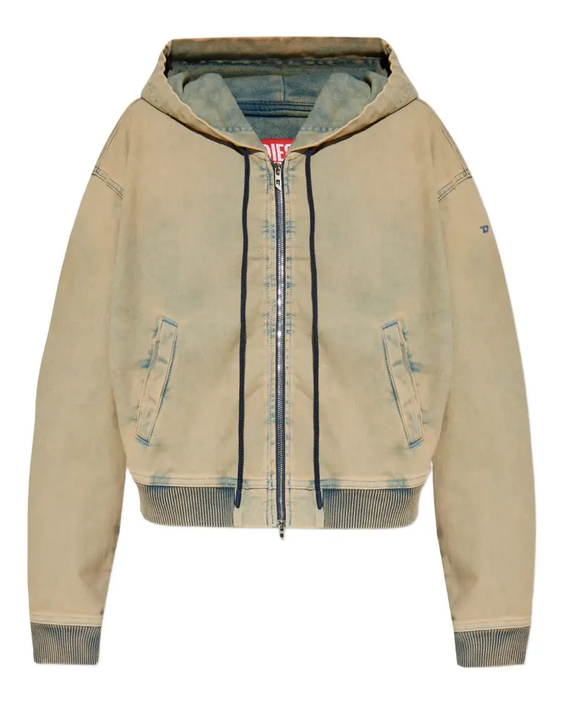 Diesel Kapuzenjacke mit Reißverschluss - Grün Grün