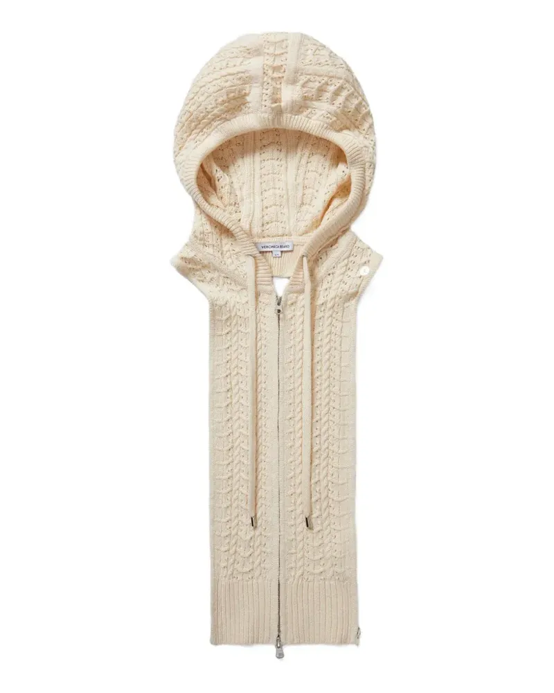 Veronica Beard Wickham cable-knit dickey - Nude Nude
