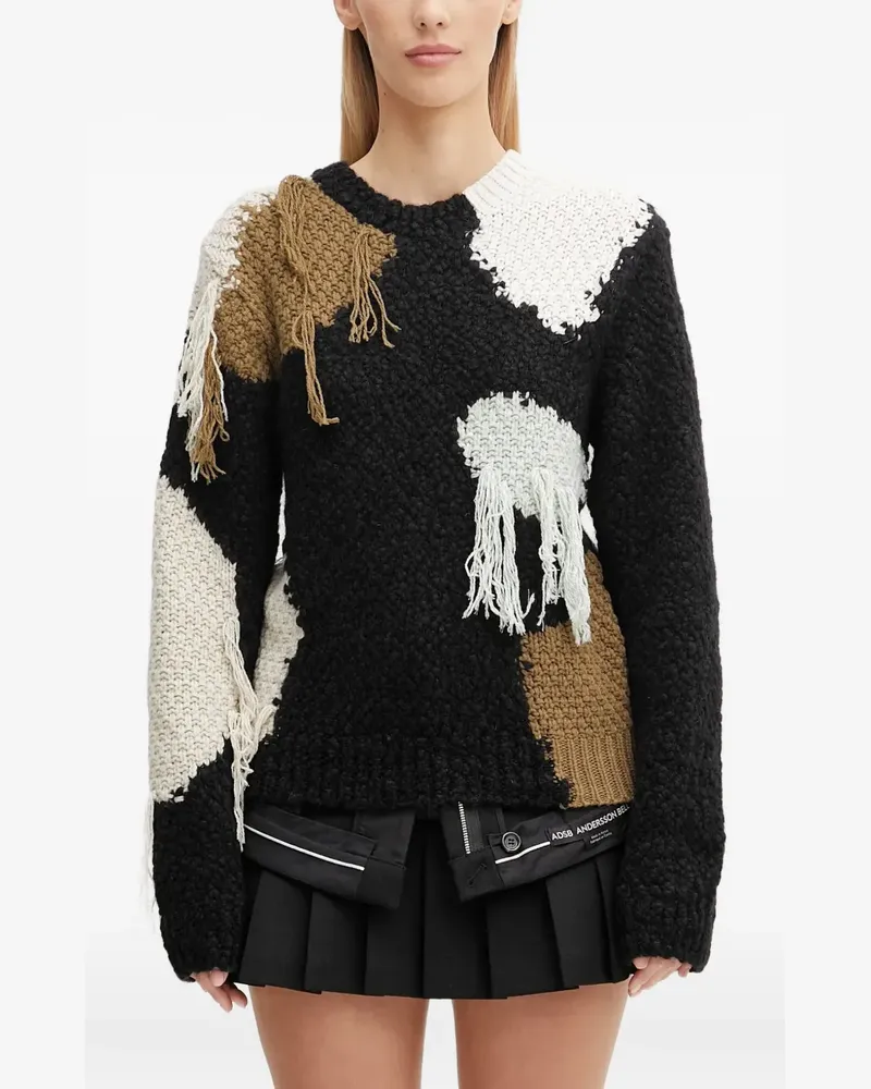 Andersson Bell patchwork sweater - Schwarz Schwarz