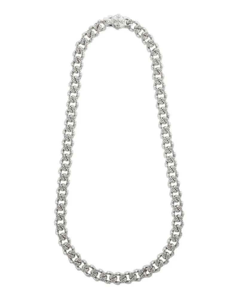 Emanuele Bicocchi Flourish curb-chain necklace - Silber Silber