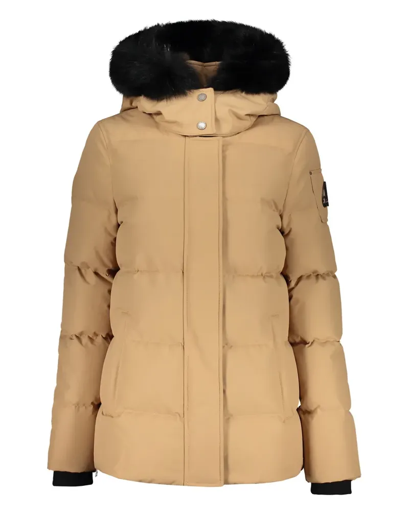 Moose Knuckles Daunenjacke mit Kapuze - Nude Nude