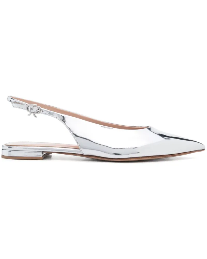 Gianvito Rossi Robbie Ballerinas - Silber Silber