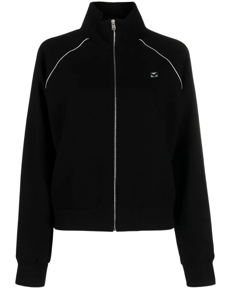 Tory Burch Sportjacke aus Krepp - Schwarz Schwarz
