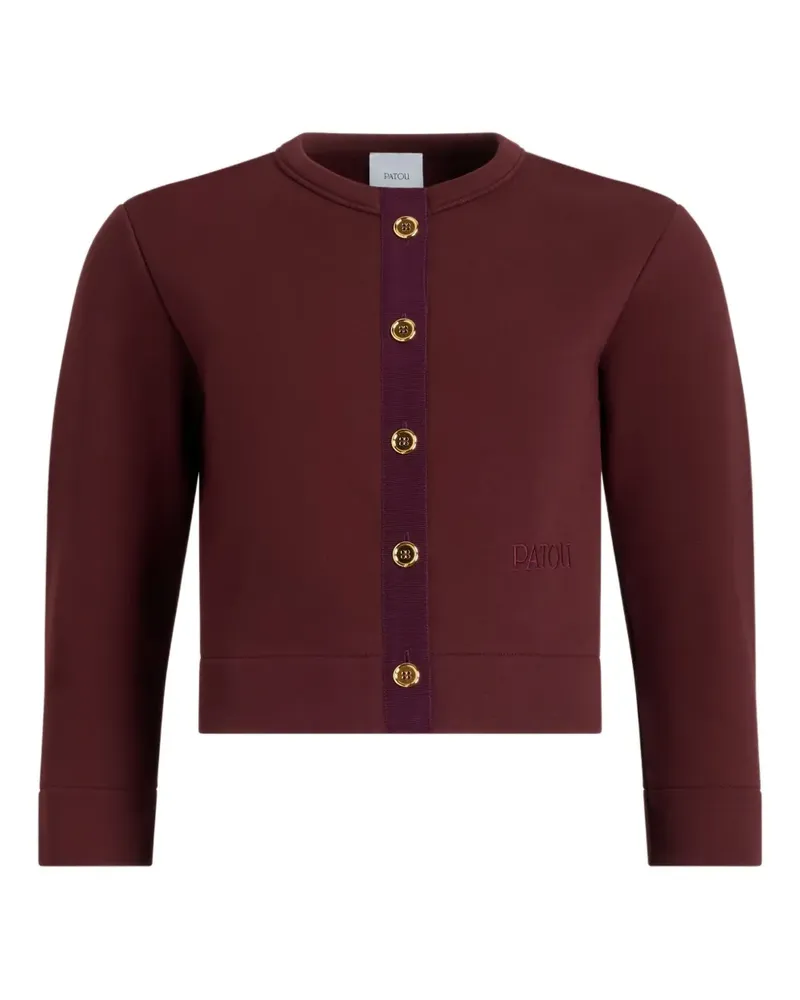 Patou Cardigan aus Bio-Baumwolle mit Zierknöpfen - Rot Rot