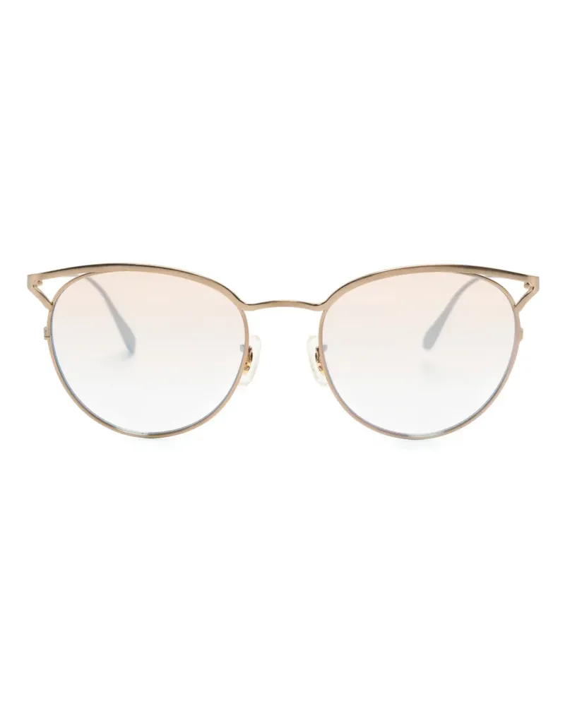 Oliver Peoples Cat-Eye-Sonnenbrille aus Titan - Gold Gold