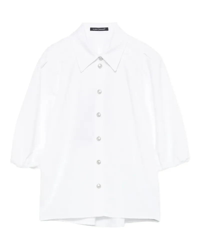 Luisa Cerano puff-sleeve blouse - Weiß Weiß