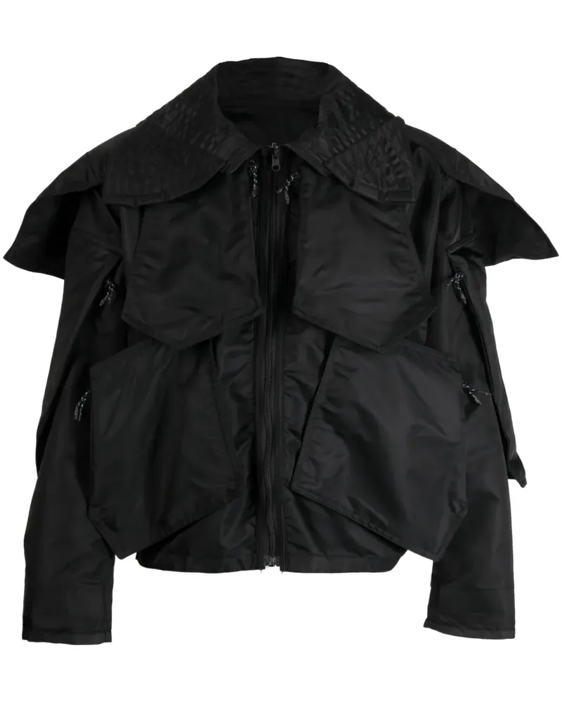 McQ Jacke mit Oversized-Taschen - Schwarz Schwarz