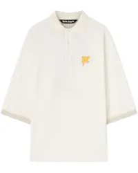 Palm Angels Poloshirt mit Logo-Print Weiß