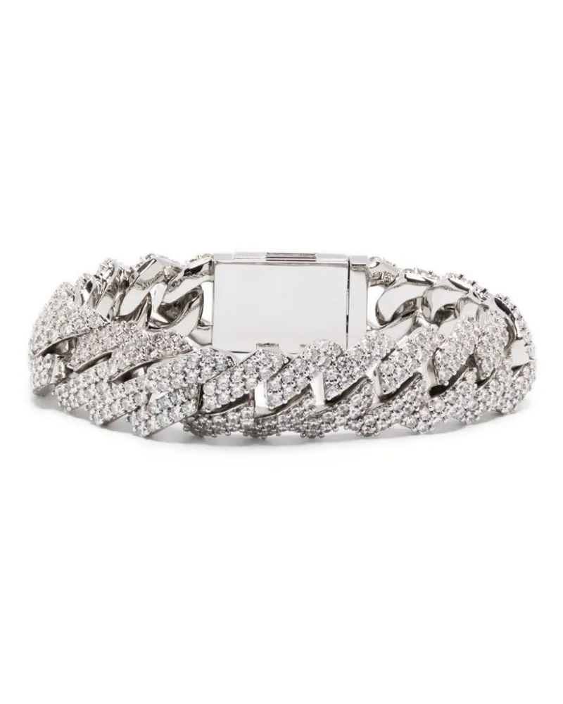 DARKAI Prong Pave Armband mit Schmucksteinen - Silber Silber