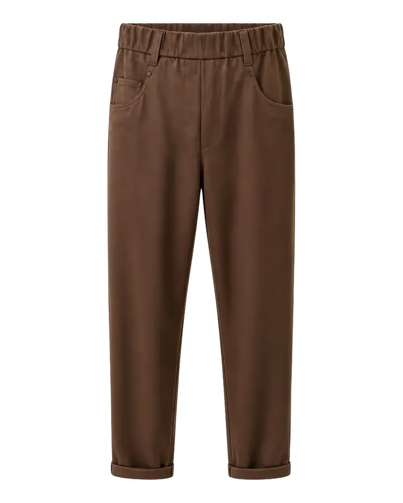 Brunello Cucinelli baggy pull-on trousers - Braun Braun