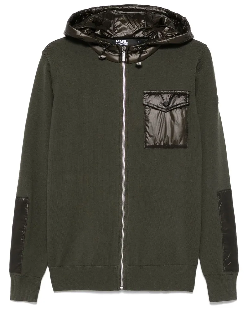 Karl Lagerfeld Gestrickter Hoodie - Grün Grün