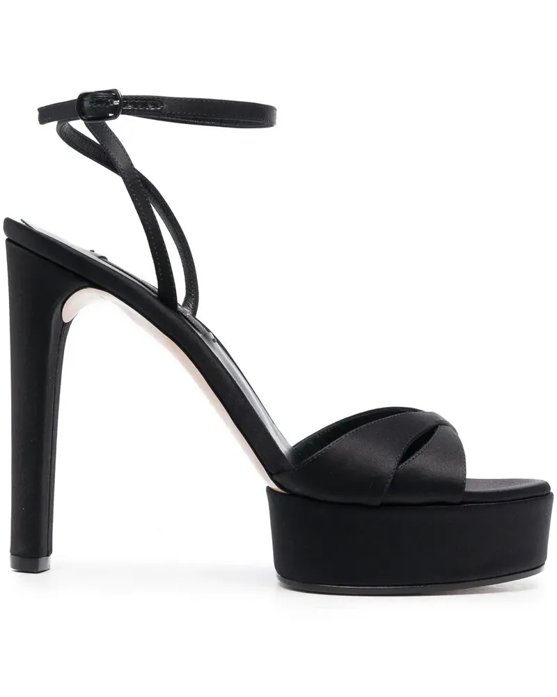 Casadei Flora Sandalen 130mm - Schwarz Schwarz