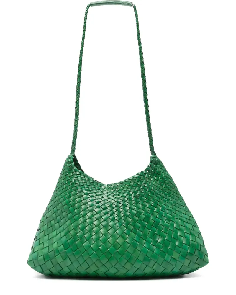 Dragon Diffusion Schultertasche aus Leder - Grün Grün