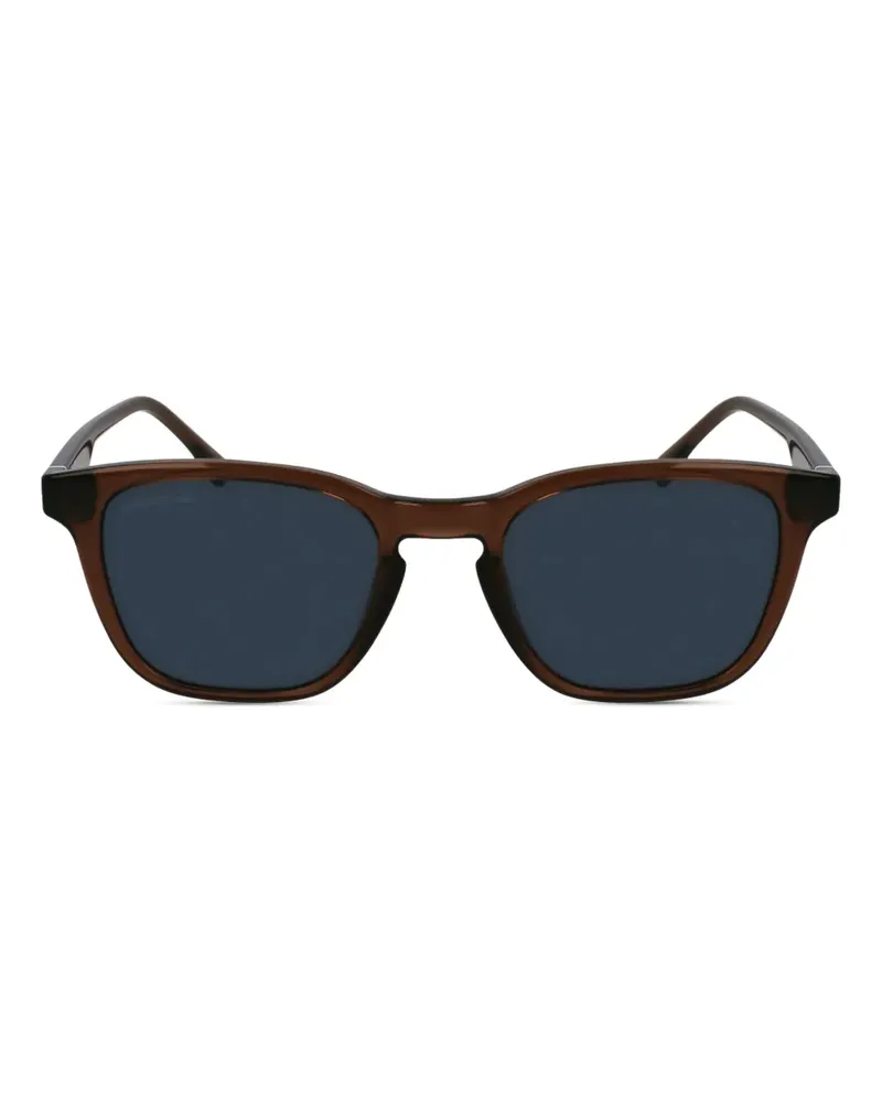Lacoste Sonnenbrille mit Logo-Print - Braun Braun