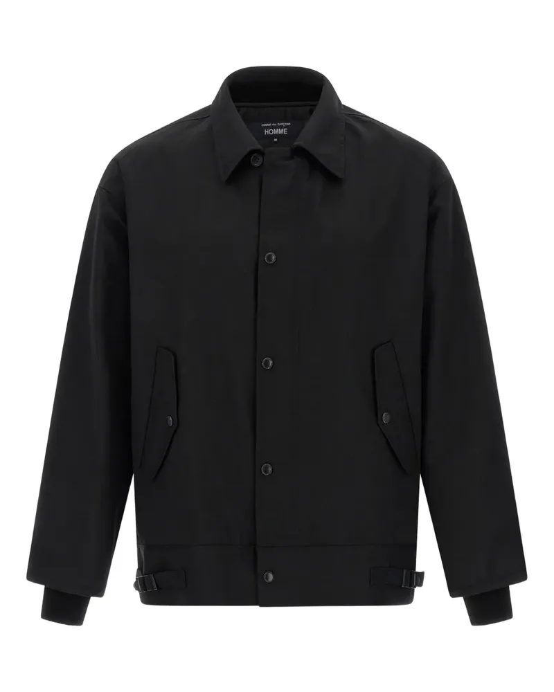 Comme des Garçons press-stud fastening jacket - Schwarz Schwarz