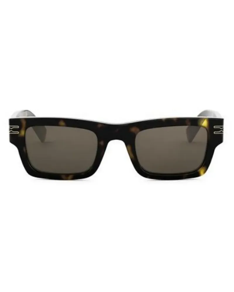 Bulgari B-Zero1 Sonnenbrille mit eckigem Gestell - Braun Braun