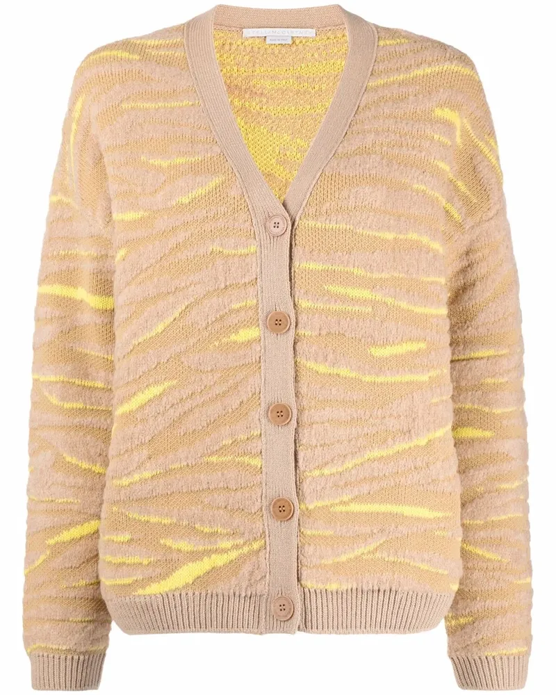 Stella McCartney Cardigan mit Muster - Nude Nude