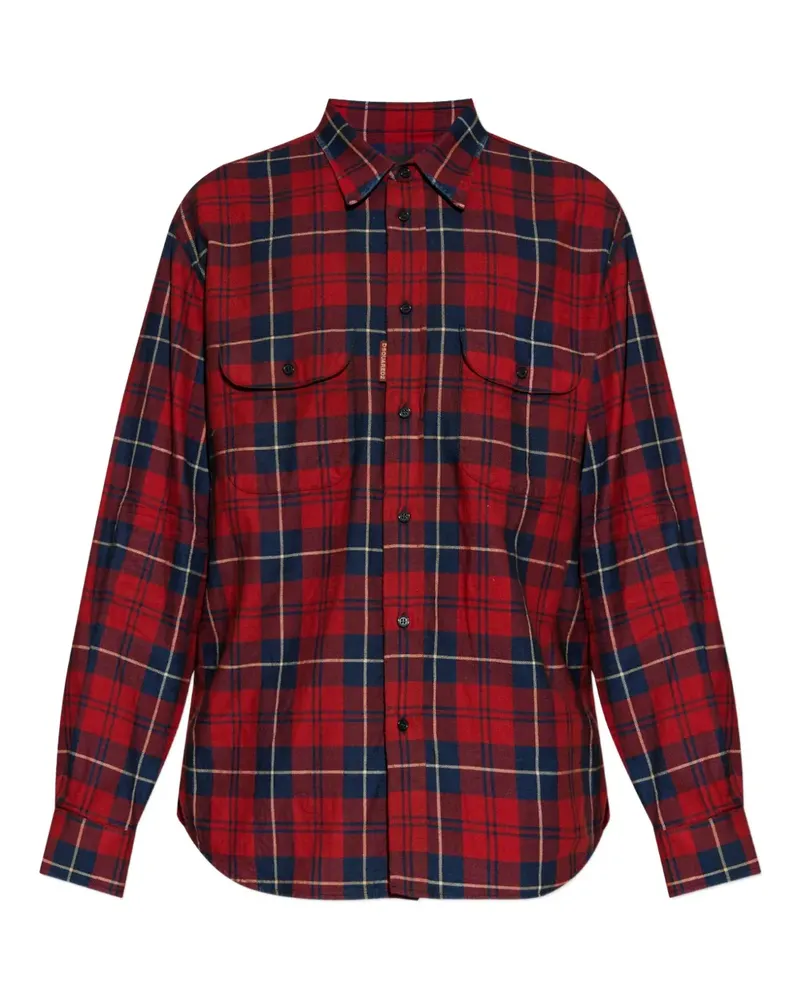 Dsquared2 Hemd mit Karomuster - Rot Rot