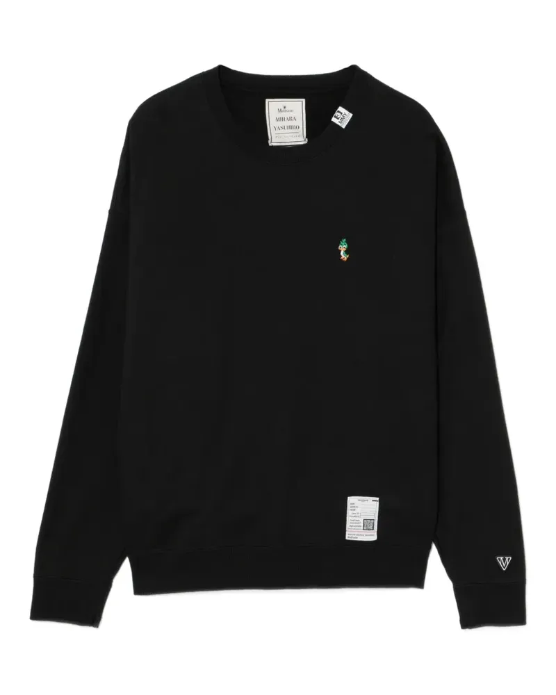 MIHARAYASUHIRO Sweathshirt mit grafischer Stickerei - Schwarz Schwarz