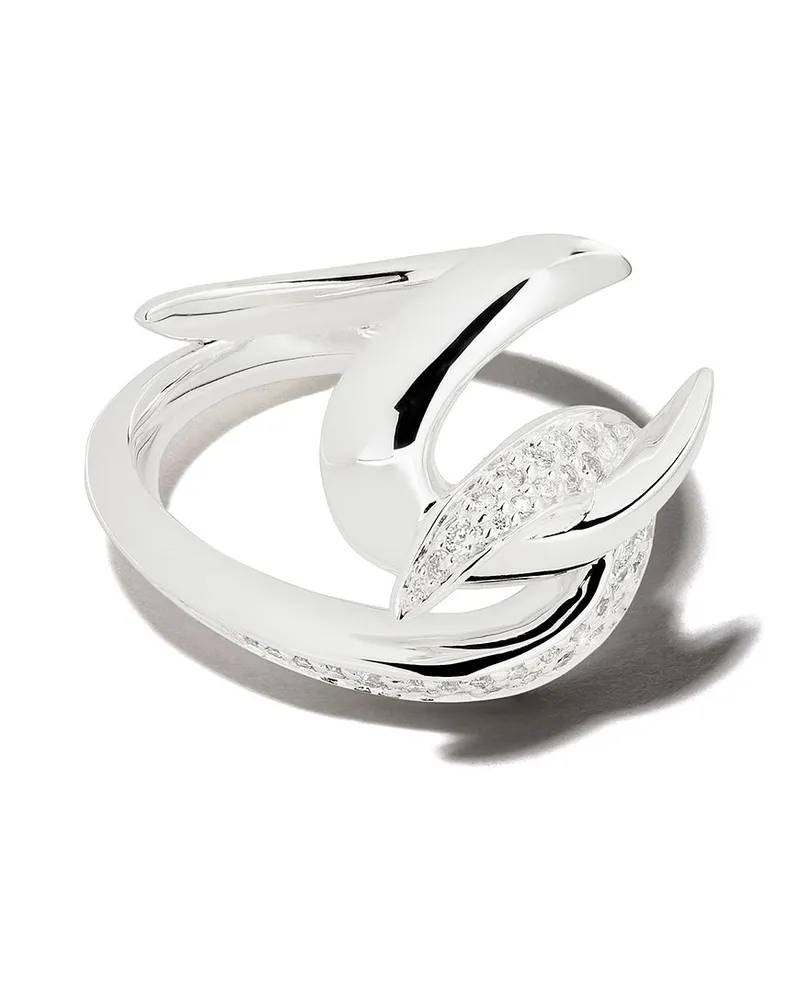 Shaun Leane Ring mit Diamanten - Silber Silber
