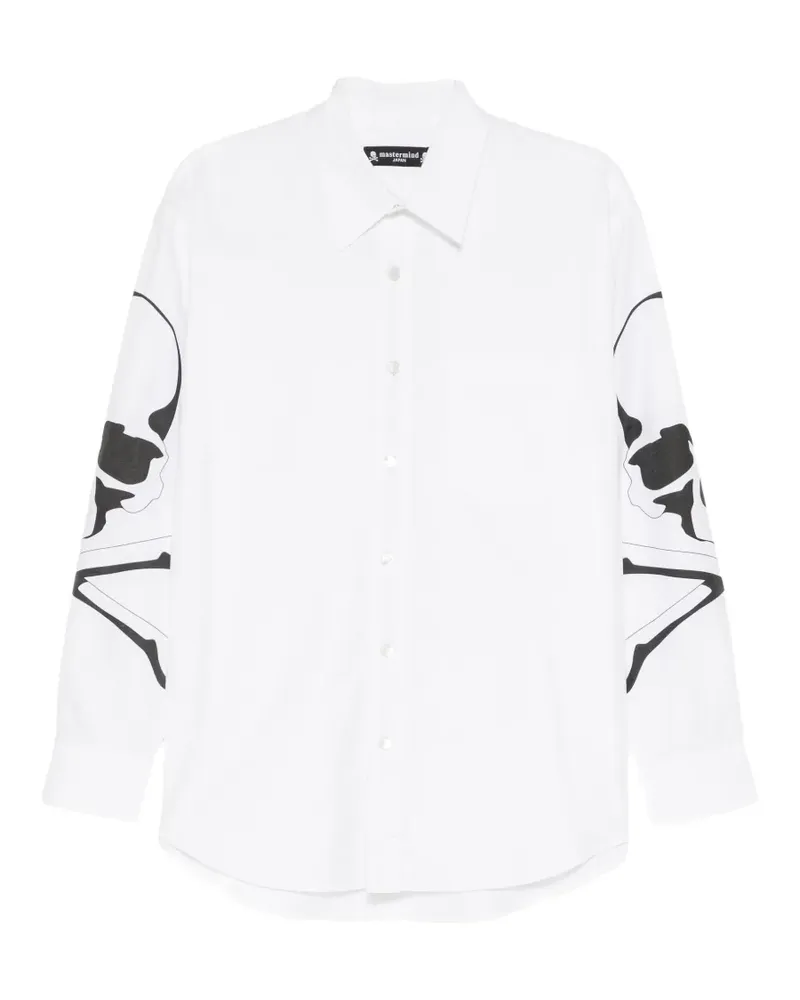 Mastermind Japan MJ Oxford-Hemd - Weiß Weiß
