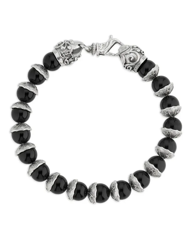 Emanuele Bicocchi Armband mit Turmalinperlen - Schwarz Schwarz