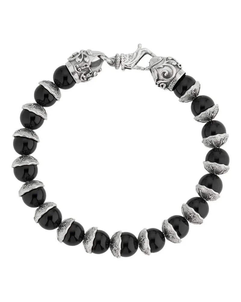 Emanuele Bicocchi beaded tourmaline bracelet - Schwarz Schwarz