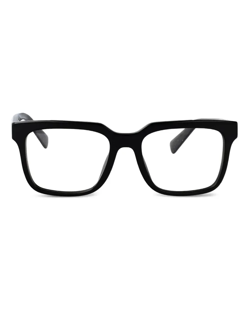 Dolce & Gabbana Eckige Brille aus Acetat - Schwarz Schwarz