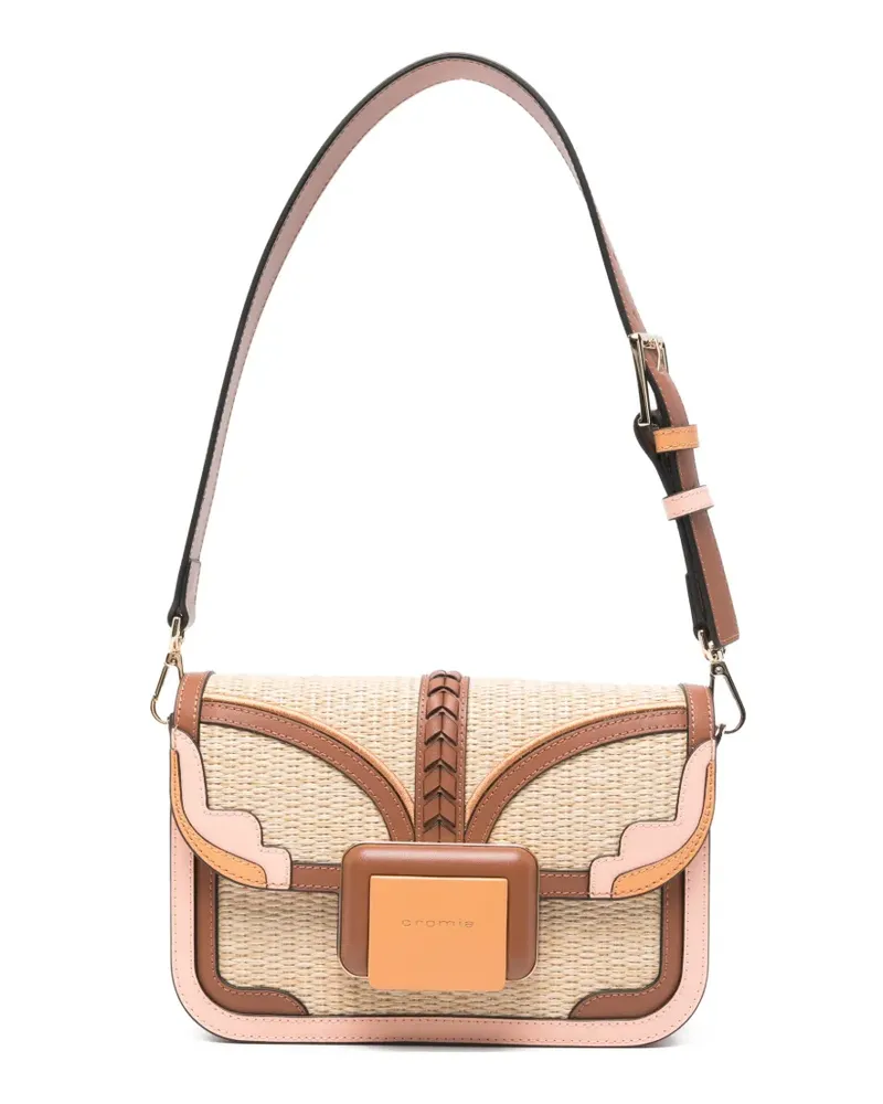 Cromia logo-detail shoulder bag - Braun Braun