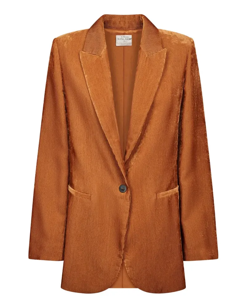 forte_forte Gerippter Blazer - Orange Orange