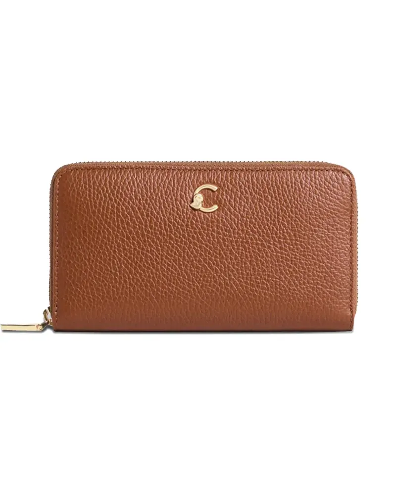 Coccinelle C-Me logo-plaque wallet - Braun Braun