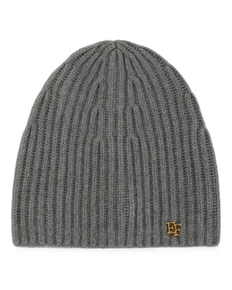 Elisabetta Franchi Beanie aus Kaschmir - Grau Grau