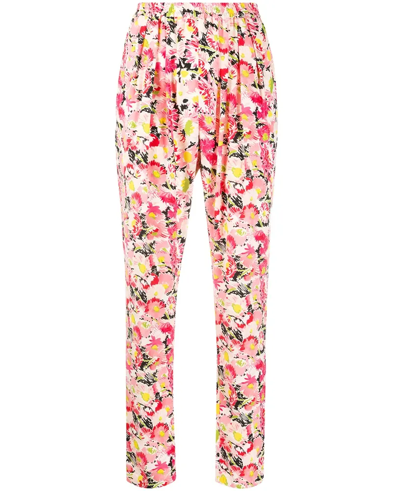 Stella McCartney Hose mit Blumenprint - Rosa Rosa