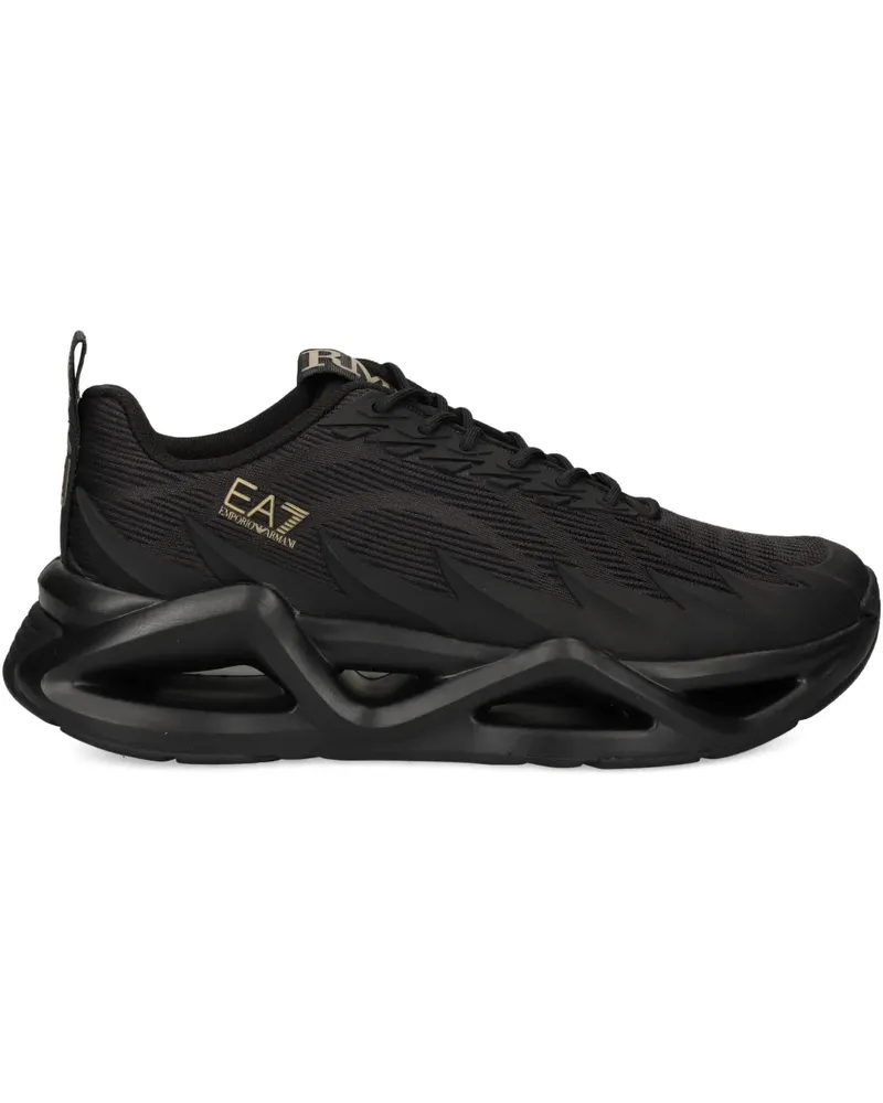 EA7 EA7 Sneakers mit Logo - Schwarz Schwarz