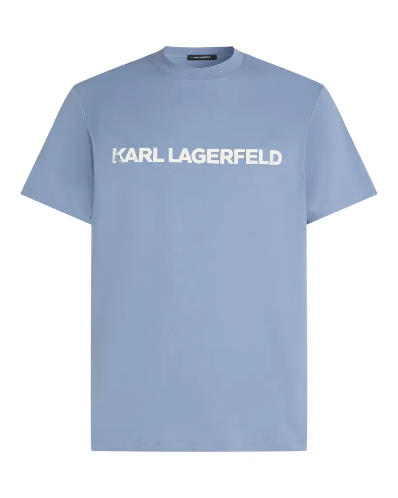 Karl Lagerfeld T-Shirt mit Logo-Print - Blau Blau