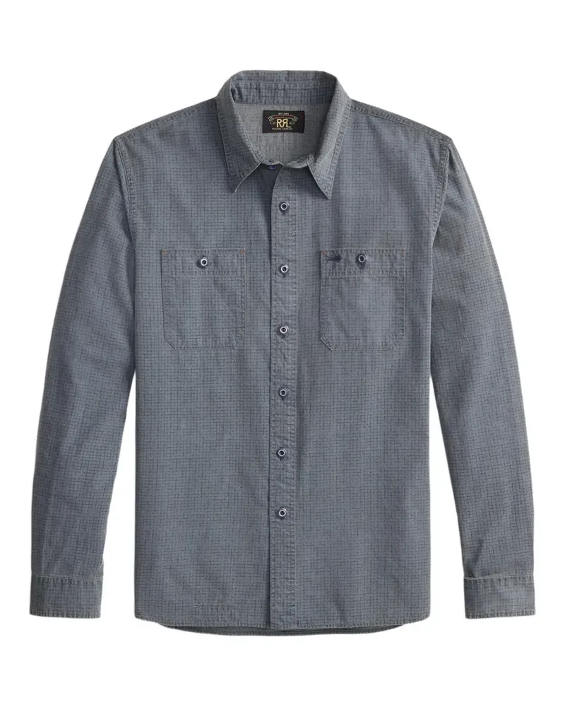Ralph Lauren Hemd mit Gittermuster - Blau Blau