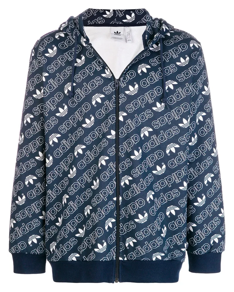 adidas Kapuzenjacke mit Reißverschluss - Blau Blau
