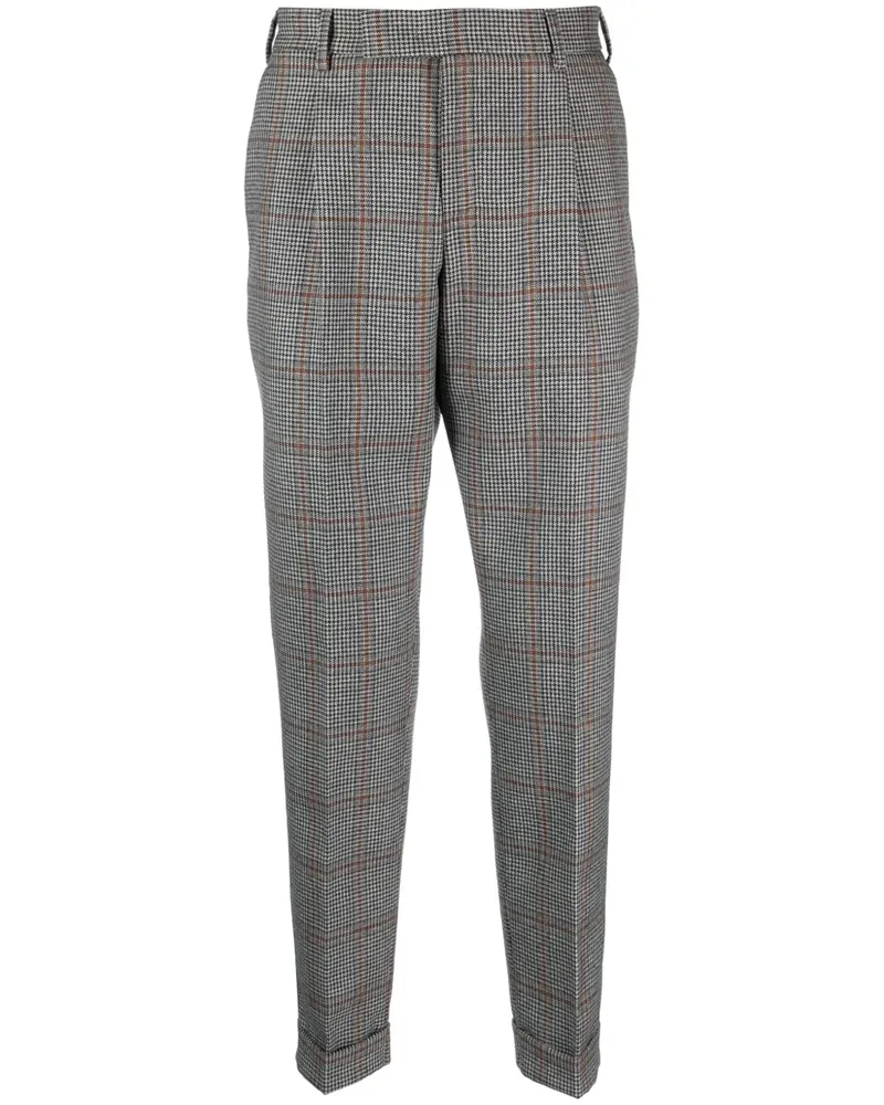 PT TORINO Karierte Tapered-Hose - Braun Braun