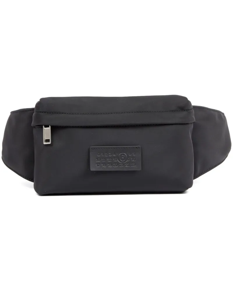 Maison Margiela Gürteltasche mit Nummern-Applikation - Schwarz Schwarz