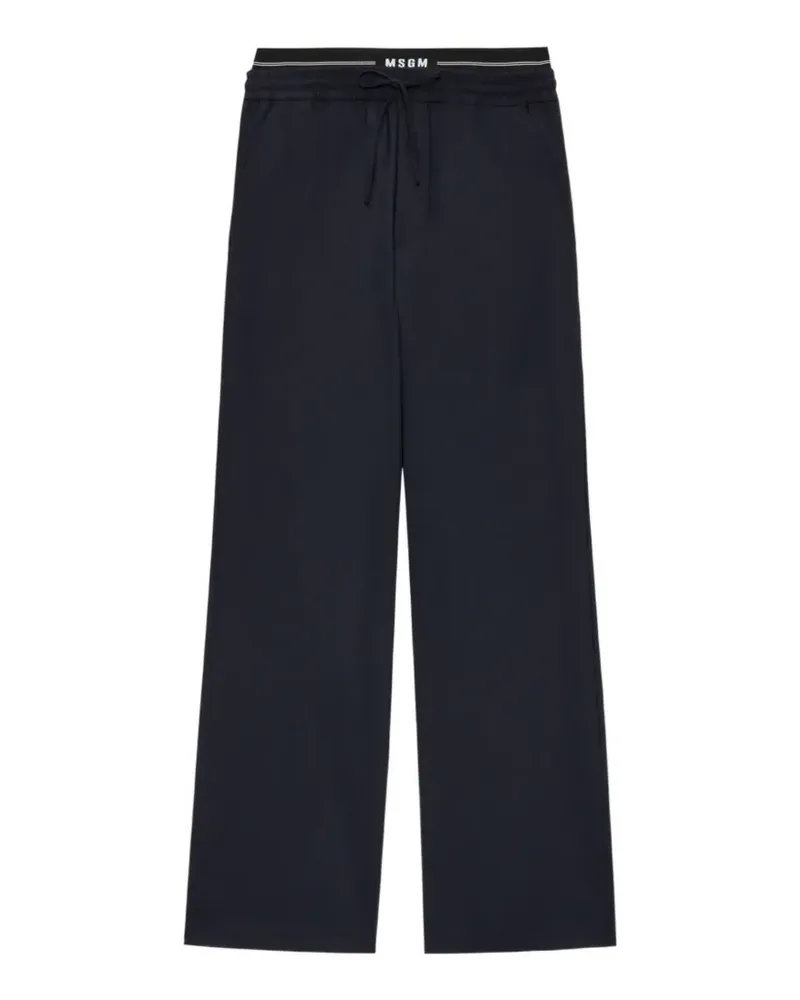 MSGM drawstring track pants - Blau Blau