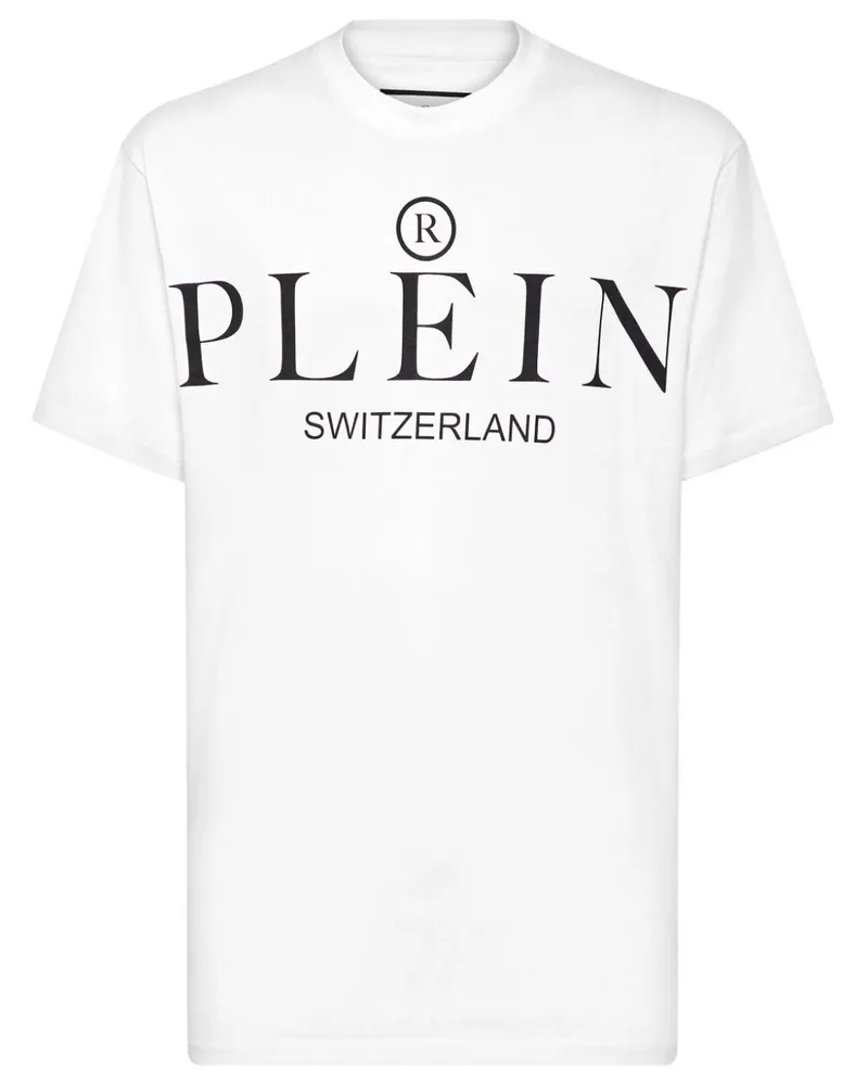 Philipp Plein T-Shirt mit Logo-Print - Weiß Weiß