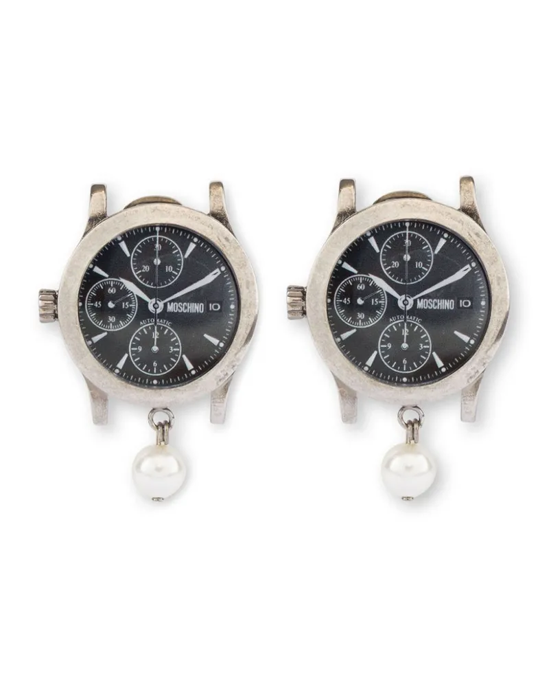 Moschino Watch Ohrclips - Silber Silber