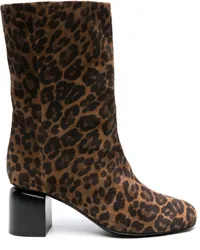 Pierre Hardy Biba Stiefeletten mit Leoparden-Print 70mm Braun