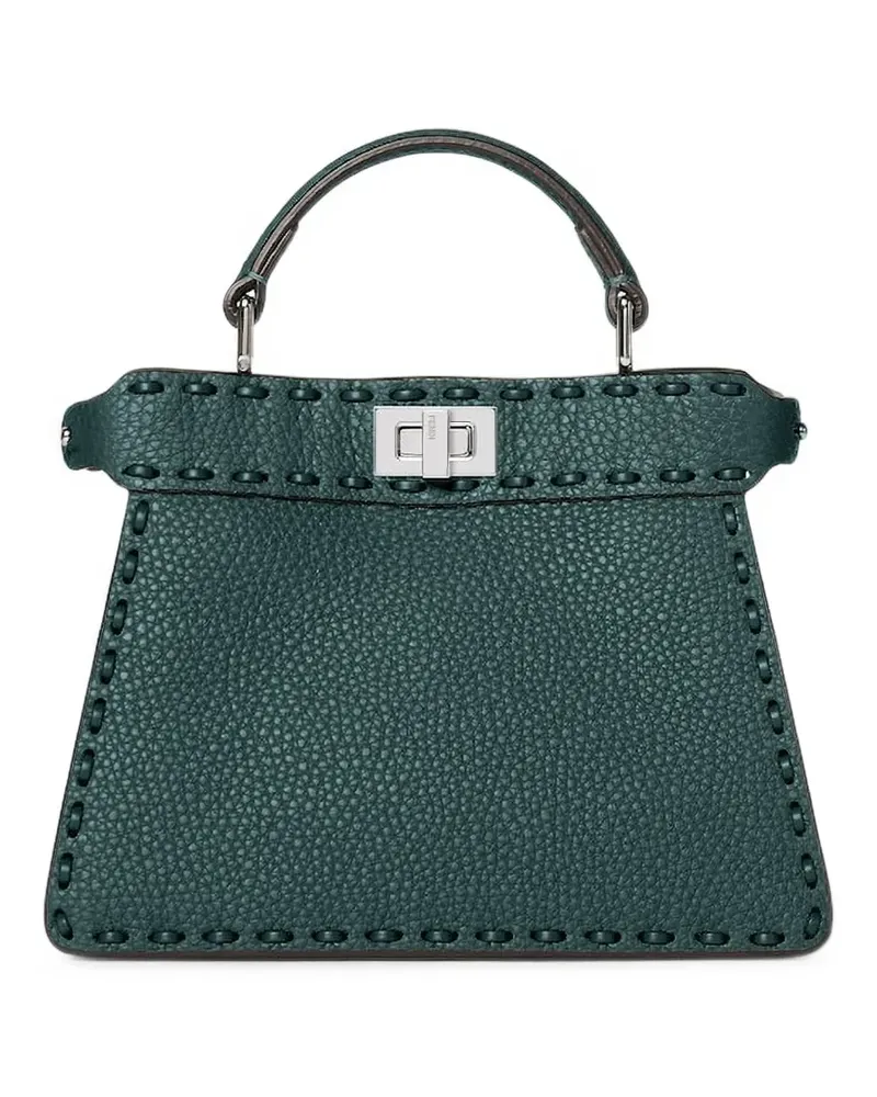 Fendi Mini Peekaboo Stitch Tote Bag - Grün Grün