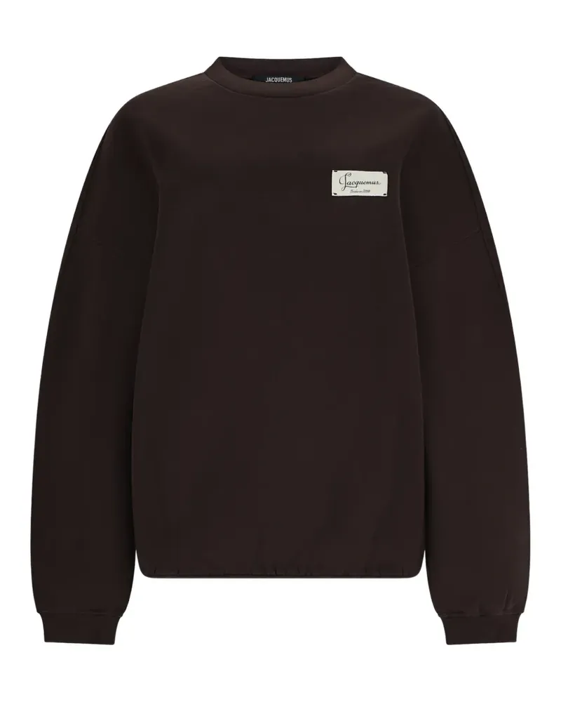 Jacquemus Sweatshirt mit tiefen Schultern - Braun Braun