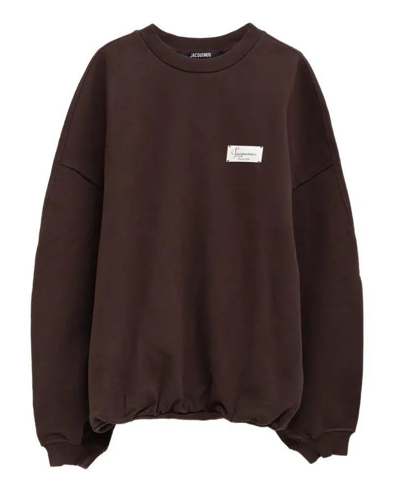 Jacquemus Sweatshirt mit tiefen Schultern - Braun Braun