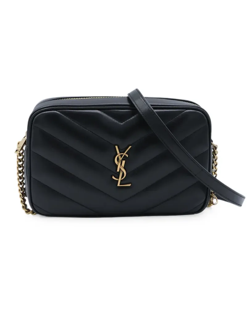 Saint Laurent Gesteppte Schultertasche - Schwarz Schwarz