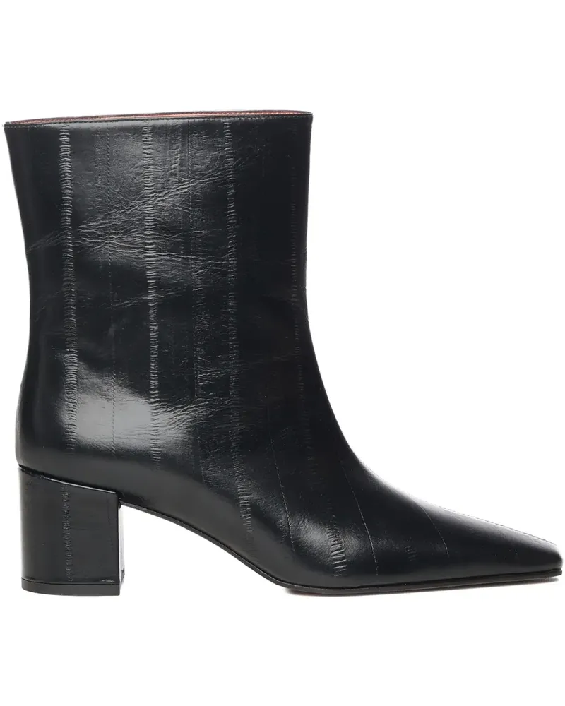 Giuliano Galiano 60mm Stefy leather ankle boot - Schwarz Schwarz