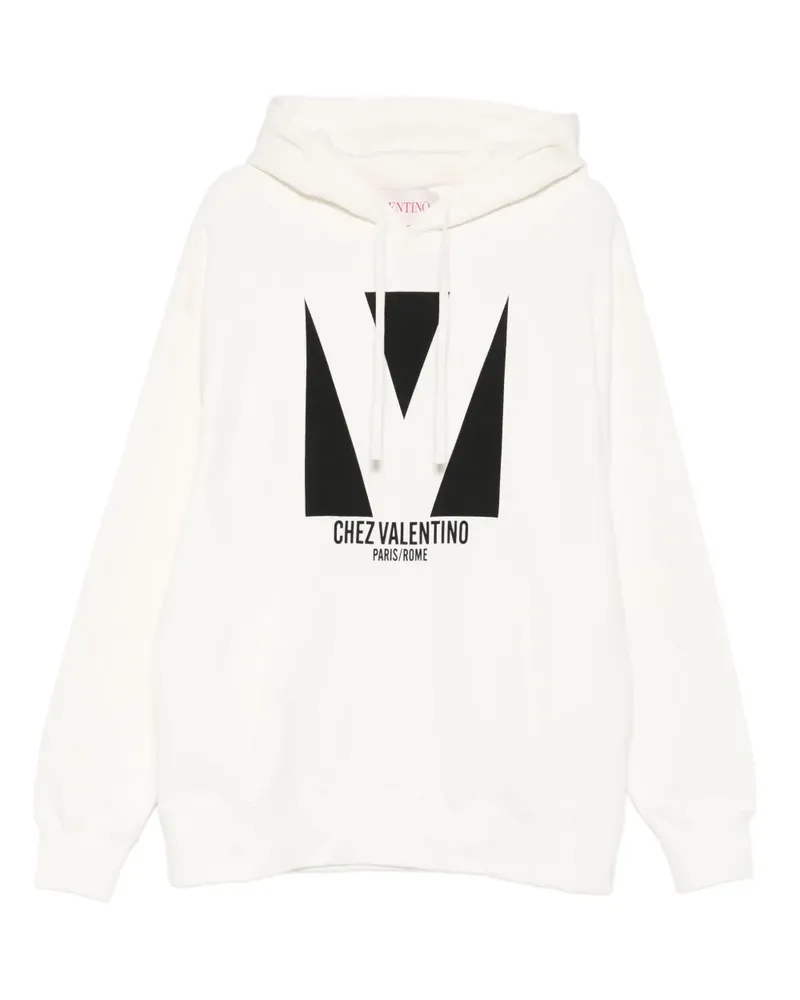 Valentino Garavani Hoodie mit Chez-Patch - Weiß Weiß